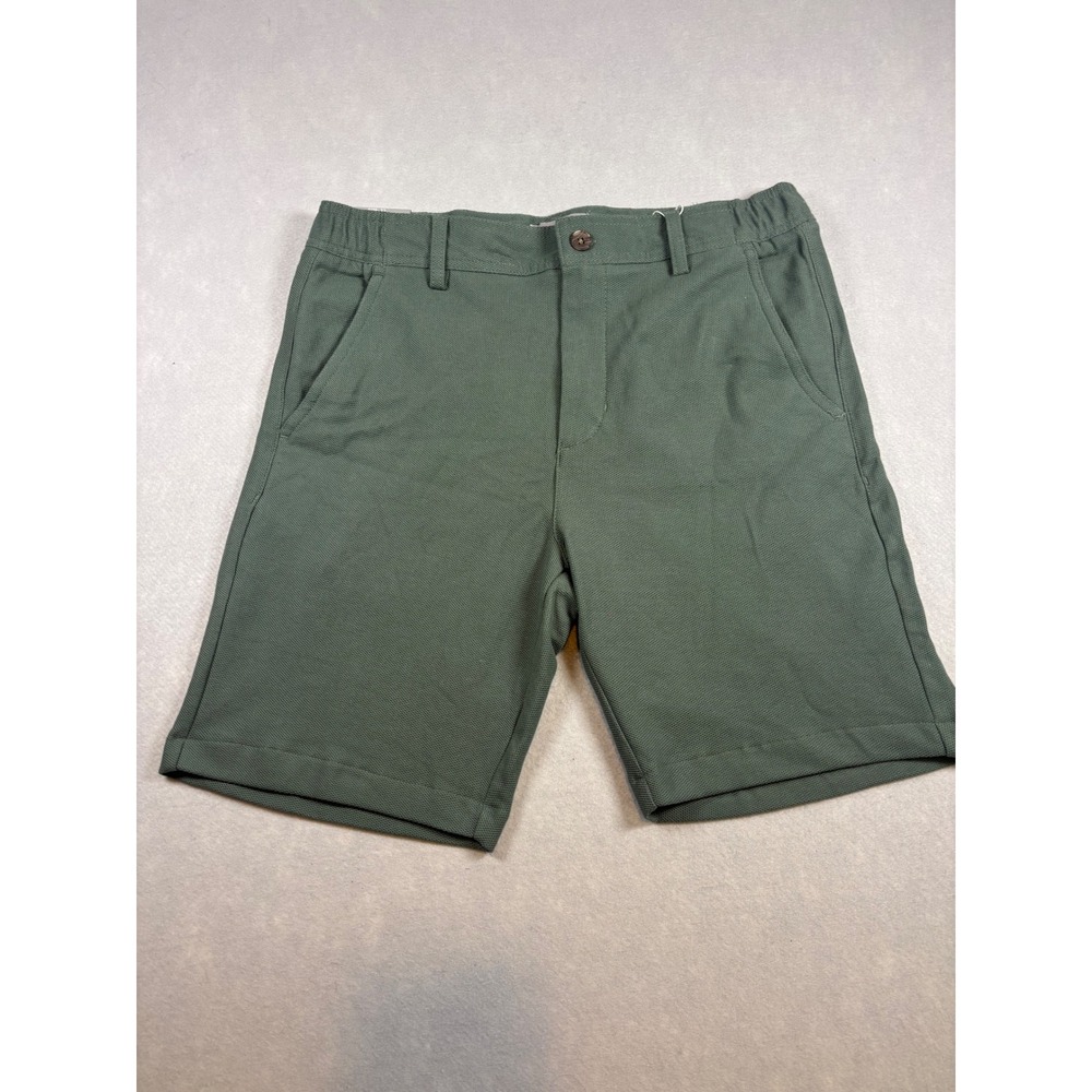 Hickey Freeman Mens Green Classic Fit Textured Shorts Size 32 NWT QS9H15GRNC8